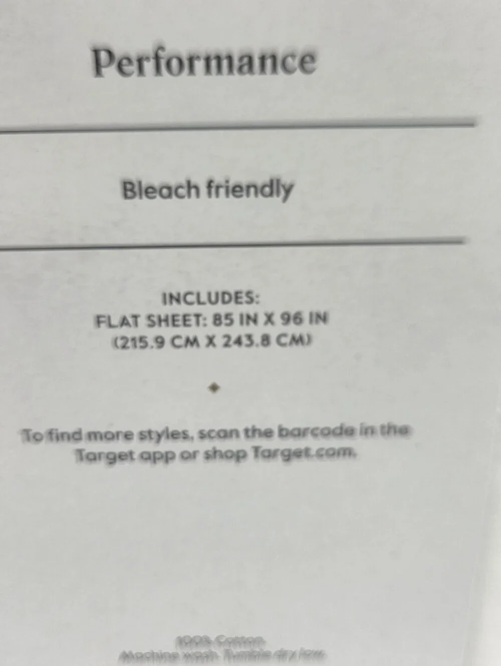 Threshold White Performance Flat Sheet Full Nwt